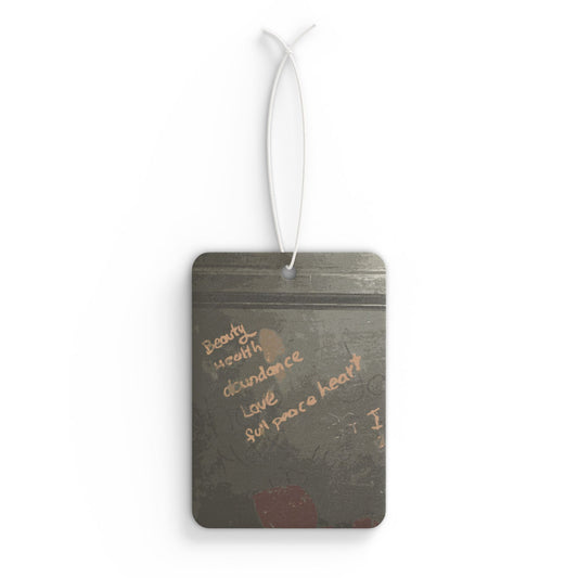 Peace Love Abundance - Car Air Freshener for Self-Care