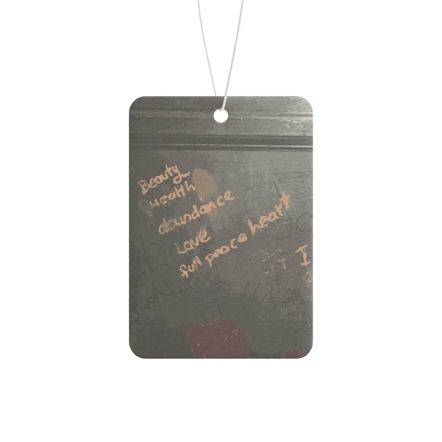 Peace Love Abundance - Car Air Freshener for Self-Care