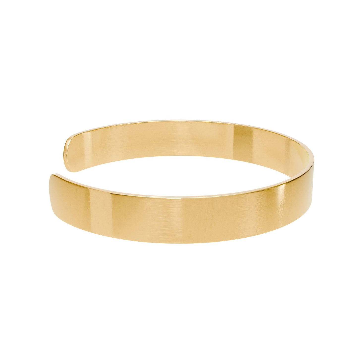 Reset - Motivational Engraved Gold Cuff Bracelet