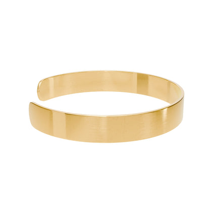 Reset - Motivational Engraved Gold Cuff Bracelet
