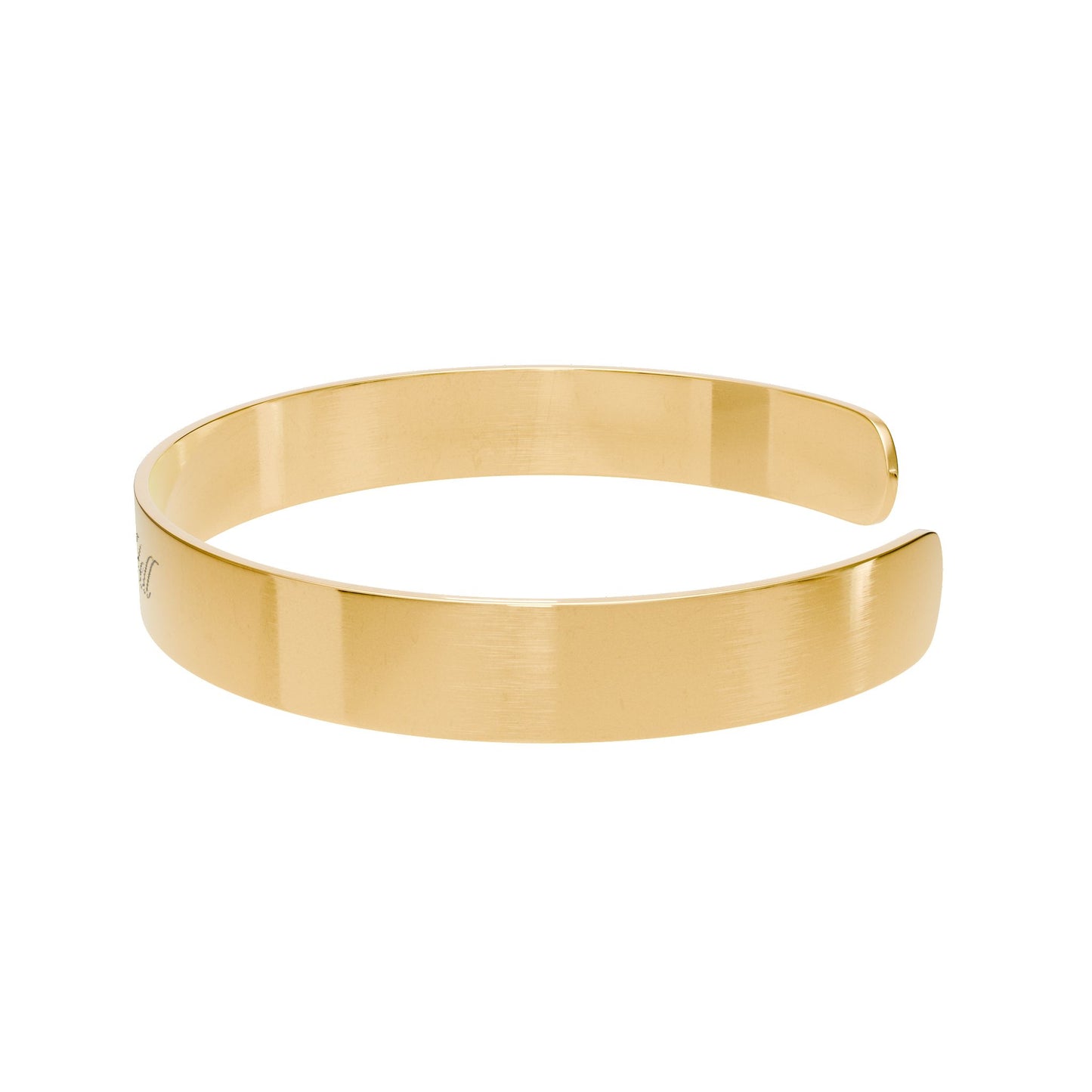 Tough as Hell Engraved Gold Cuff Bracelet